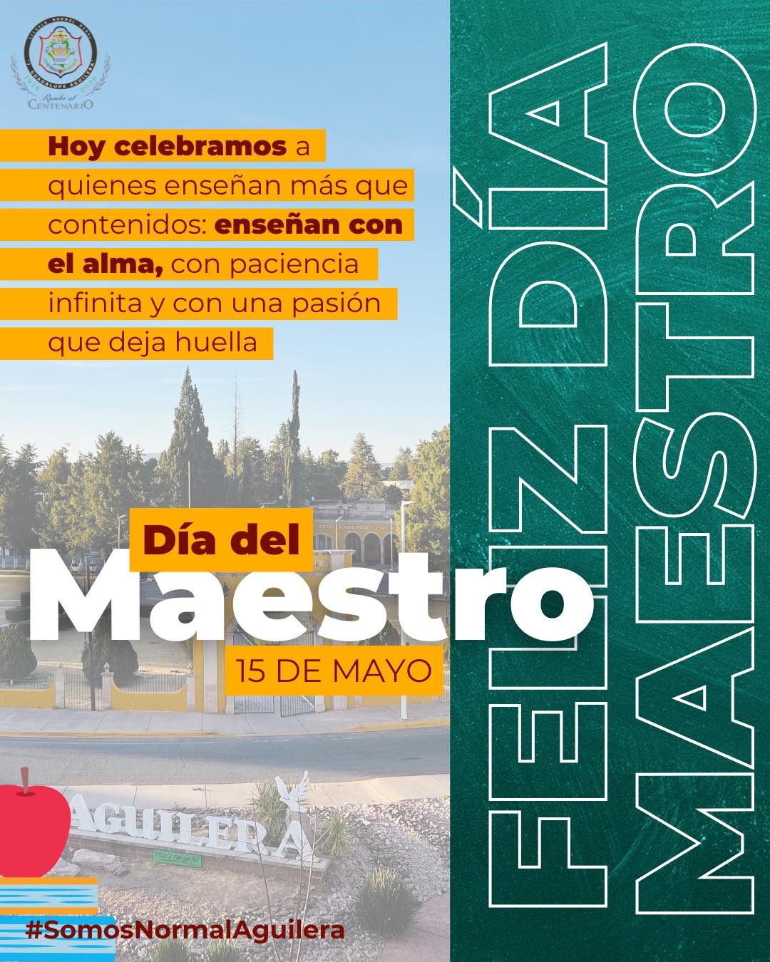 ¡Feliz Día del Maestro!
